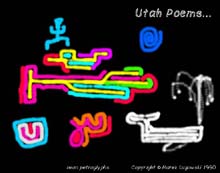 (original art from which the cover of _Utah Poems_ was derived)